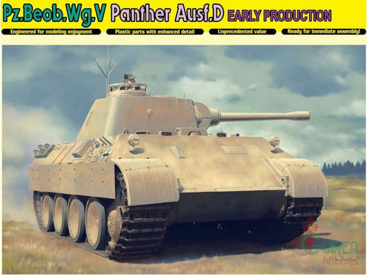 KIT DA MONTARE IN SCALA COMPATIBILE CON PZ.BEOB.WG.V PANTHER AUSF.D EARLY PRODUCTION KIT 1:35 DRAGON D6813