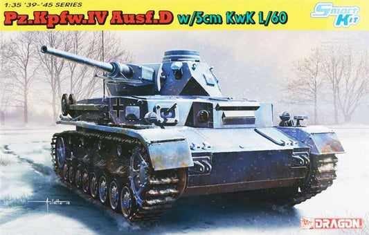 KIT À ASSEMBLER À L'ÉCHELLE COMPATIBLE AVEC PZ.KPFW.IV AUSF.DW/5 cm KwK L/60 KIT 1:35 DRAGON D6736