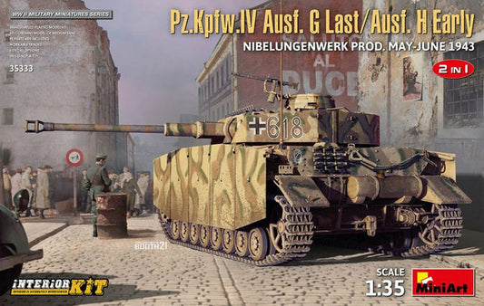 KIT DA MONTARE IN SCALA COMPATIBILE CON Pz.Kpfw.IV Ausf.G-LAST/H-Early KIT 1:35 MINIART MIN35333