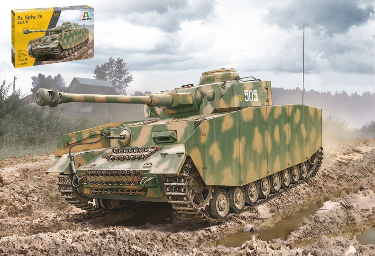 KIT DA MONTARE IN SCALA COMPATIBILE CON Pz.Kpfw.IV Ausf.H KIT 1:35 ITALERI IT6578
