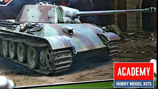 KIT DE MONTAGE À L'ÉCHELLE COMPATIBLE AVEC PZ.KPFW.V PANTHER VERSION G DERNIER KIT 1:35 ACADEMY ACD13523
