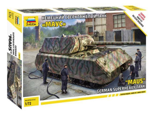 KIT À ASSEMBLER À L'ÉCHELLE COMPATIBLE AVEC LE KIT Pz.Kpfw.VII MAUS 1:35 ZVEZDA Z5073