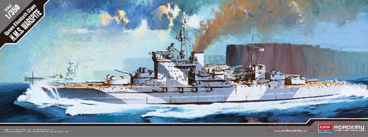 KIT D'ASSEMBLAGE À L'ÉCHELLE COMPATIBLE AVEC LE KIT HMS DE CLASSE REINE ELIZABETH 1:350 ACADEMY ACD14105