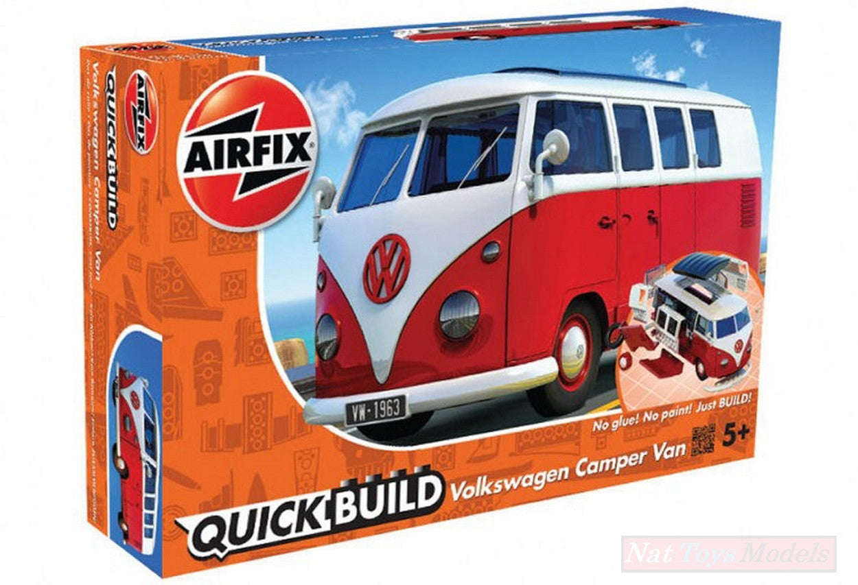KIT DA MONTARE IN SCALA COMPATIBILE CON QUICK BUILD VW CAMPER VAN AIRFIX J6017