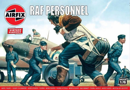 KIT DE MONTAGE À L'ÉCHELLE COMPATIBLE AVEC LE KIT DE PERSONNEL DE LA RAF 1:76 AIRFIX A00747V