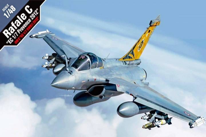 KIT DA MONTARE IN SCALA COMPATIBILE CON RAFALE C EC 1/7 PROVENCE 2012 KIT 1:48 ACADEMY ACD12346