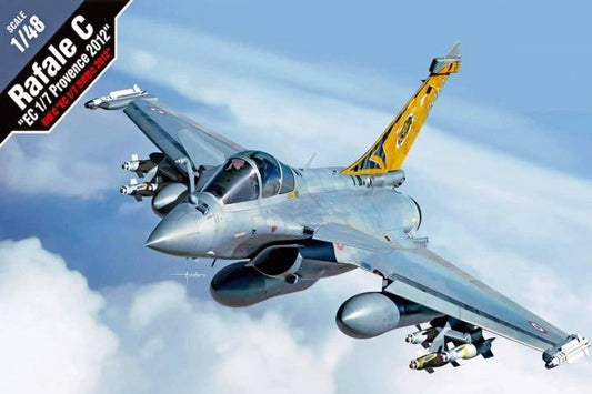 SCALE ASSEMBLY KIT COMPATIBLE WITH RAFALE C EC 1/7 PROVENCE 2012 KIT 1:48 ACADEMY ACD12346