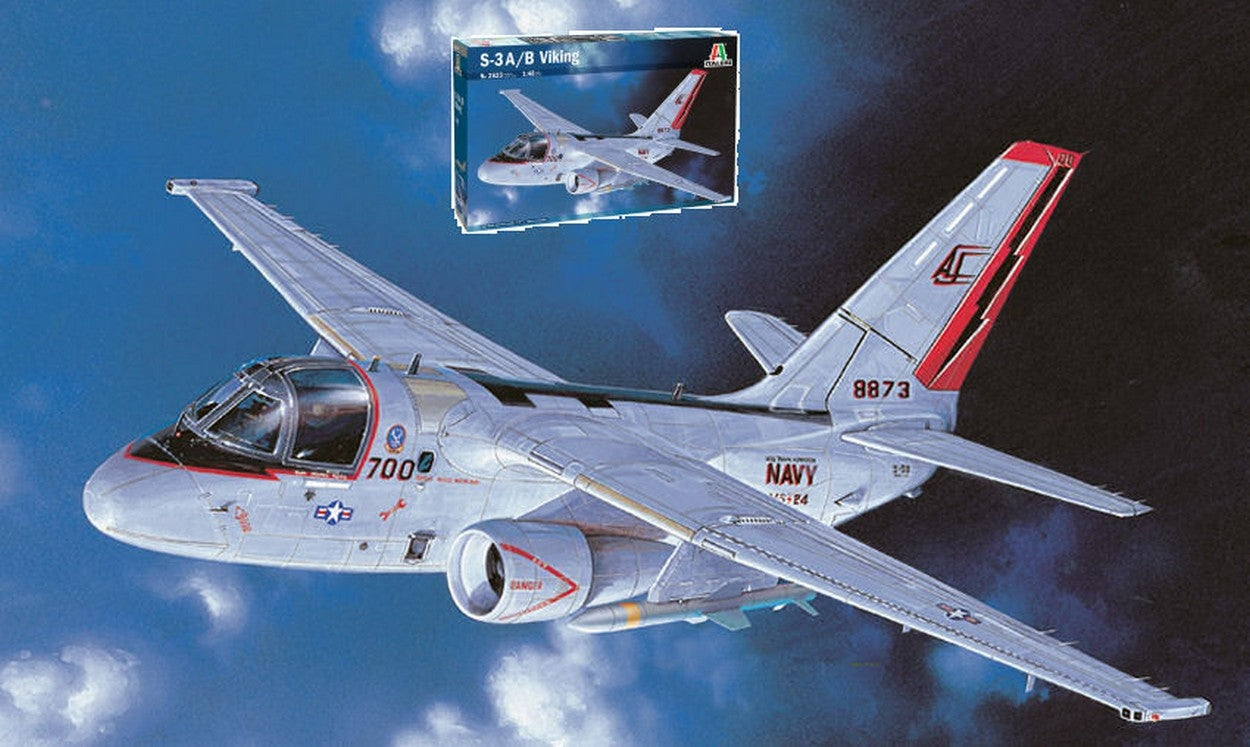 KIT DE MONTAGE À L'ÉCHELLE COMPATIBLE AVEC LE KIT VIKING S-3A/B 1:48 ITALERI IT2623