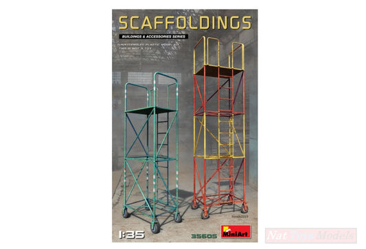 KIT À ASSEMBLER À L'ÉCHELLE COMPATIBLE AVEC LE KIT D'ÉTAGÈRES 1:35 MINIART MIN35605