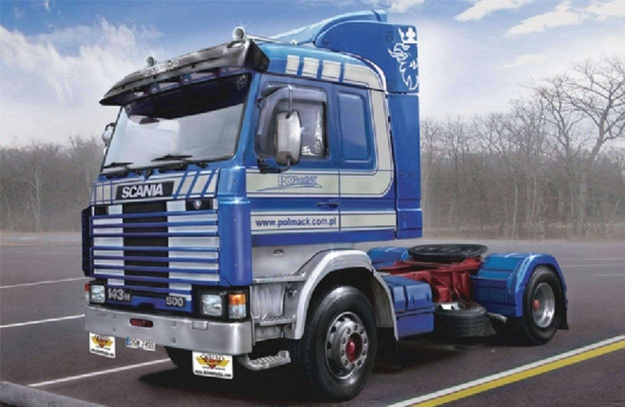 KIT DA MONTARE IN SCALA COMPATIBILE CON SCANIA 143M TOPLINE 4x2 KIT 1:24 ITALERI IT3910