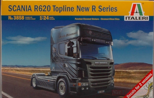 KIT DA MONTARE IN SCALA COMPATIBILE CON SCANIA R 620 TOPLINE KIT 1:24 ITALERI IT3858