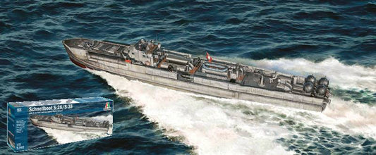KIT DA MONTARE IN SCALA COMPATIBILE CON SCHNELLBOOT S-26/S-38 KIT 1:35 ITALERI IT5625