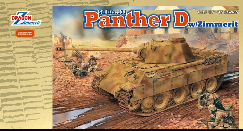 SCALE ASSEMBLY KIT COMPATIBLE WITH SD KFZ 171 PANTHER DW/ZIMM.KIT 1:35 DRAGON D6428