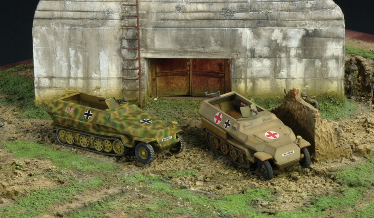 KIT À ASSEMBLER À L'ÉCHELLE COMPATIBLE AVEC SD KFZ 251/1 AUSF.C KIT 1:72 ITALERI IT7516