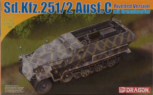 KIT DA MONTARE IN SCALA COMPATIBILE CON SD KFZ 251/2 AUSF.C MORTAR KIT 1:72 DRAGON D7308