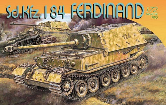KIT DA MONTARE IN SCALA COMPATIBILE CON SD.KFZ.184 FERDINAND KIT 1:72 DRAGON D7344