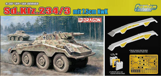 KIT DA MONTARE IN SCALA COMPATIBILE CON SD.KFZ.234/3 MIT 7,5 cm KwK KIT 1:35 DRAGON D6964