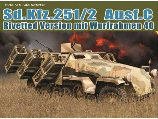 KIT DA MONTARE IN SCALA COMPATIBILE CON SD.KFZ.251/1 AUSF.C RIVETTED VERSION KIT 1:35 DRAGON D6966