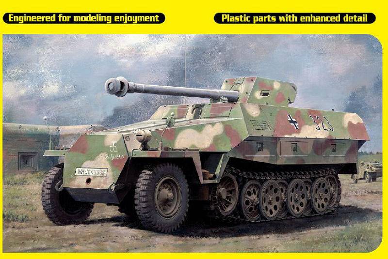 KIT DA MONTARE IN SCALA COMPATIBILE CON SD.KFZ.251/22 AUSF.D W/7,5 cm PAK 40 KIT 1:35 DRAGON D6963