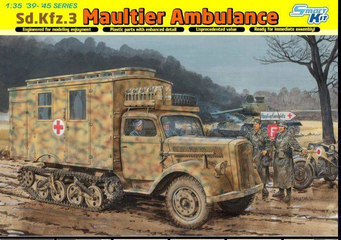KIT DA MONTARE IN SCALA COMPATIBILE CON SD.KFZ.MAULTIER AMBULANCE KIT 1:35 DRAGON D6766