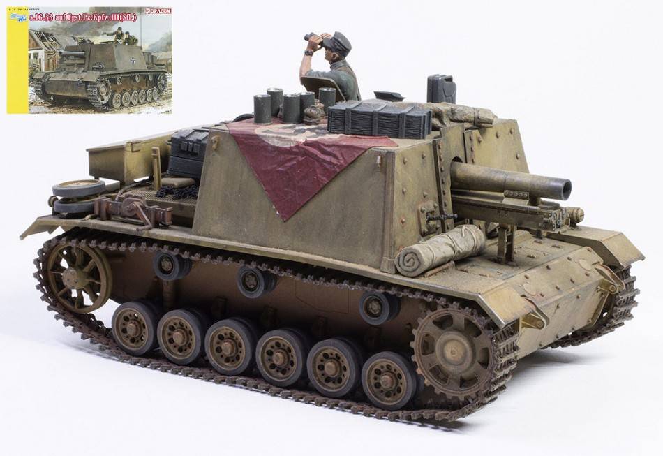 KIT DA MONTARE IN SCALA COMPATIBILE CON SIG.33 AUF.FGST.PZ.KPFW.III KIT 1:35 DRAGON D6713