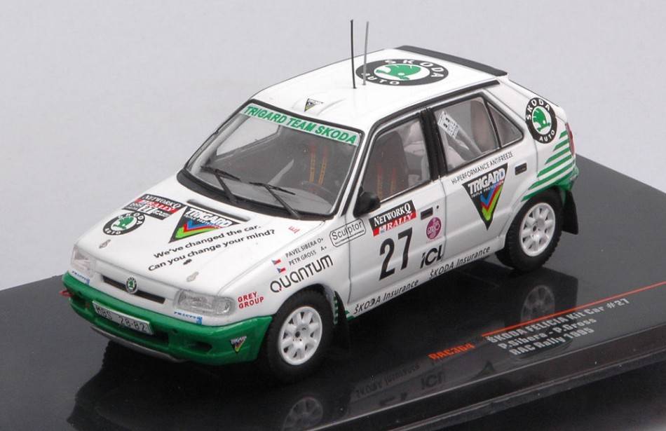 KIT DE MONTAGE À L'ÉCHELLE COMPATIBLE AVEC SKODA FELICIA KIT VOITURE N.27 RAC RALLY 1995SIBERA/GROSS 1:43 IXO MODÈLE RAC364