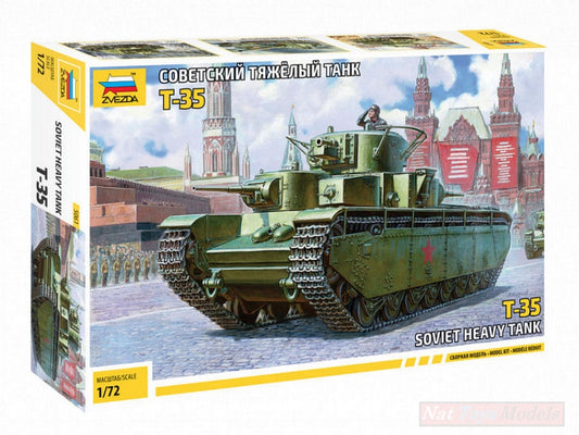 KIT DA MONTARE IN SCALA COMPATIBILE CON SOVIET HEAVY TANK T-35 KIT 1:72 ZVEZDA Z5061