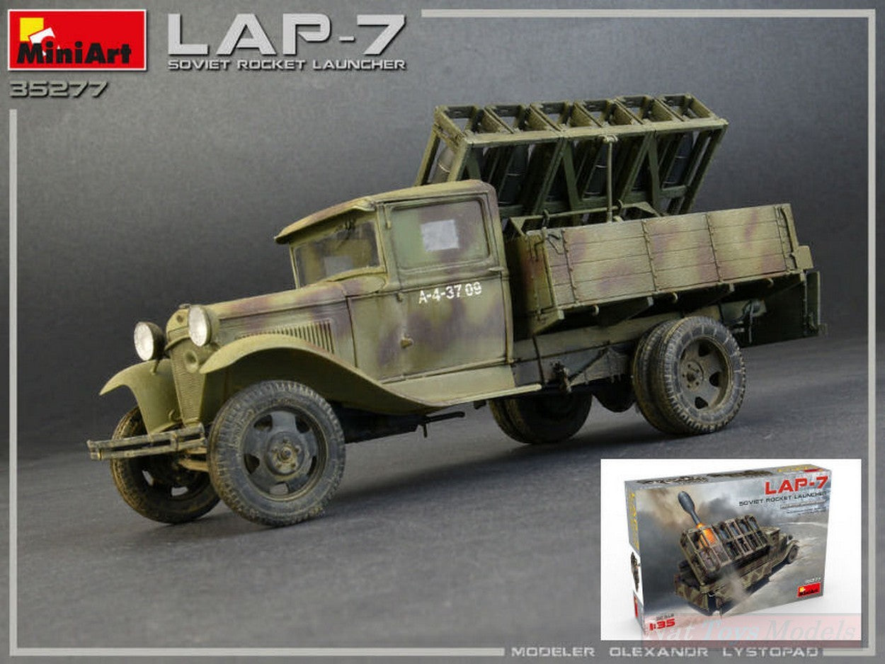 KIT DA MONTARE IN SCALA COMPATIBILE CON SOVIET ROCKET LAUNCHER LAP-7 KIT 1:35 MINIART MIN35277