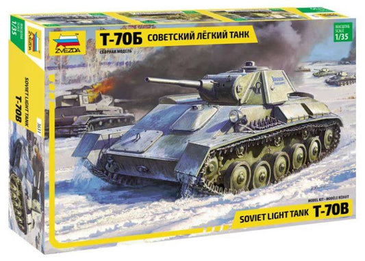KIT DA MONTARE IN SCALA COMPATIBILE CON SOVIET TANK T-70 KIT 1:35 ZVEZDA Z3631
