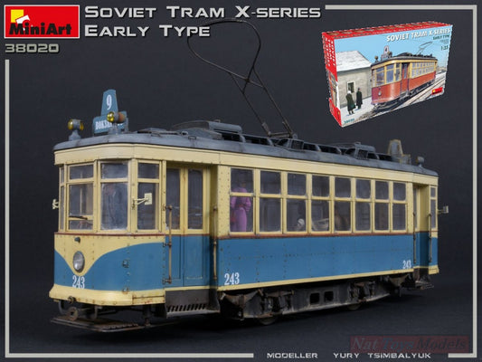 KIT DA MONTARE IN SCALA COMPATIBILE CON SOVIET TRAM X-SERIES EARLY TYPE KIT 1:35 MINIART MIN38020