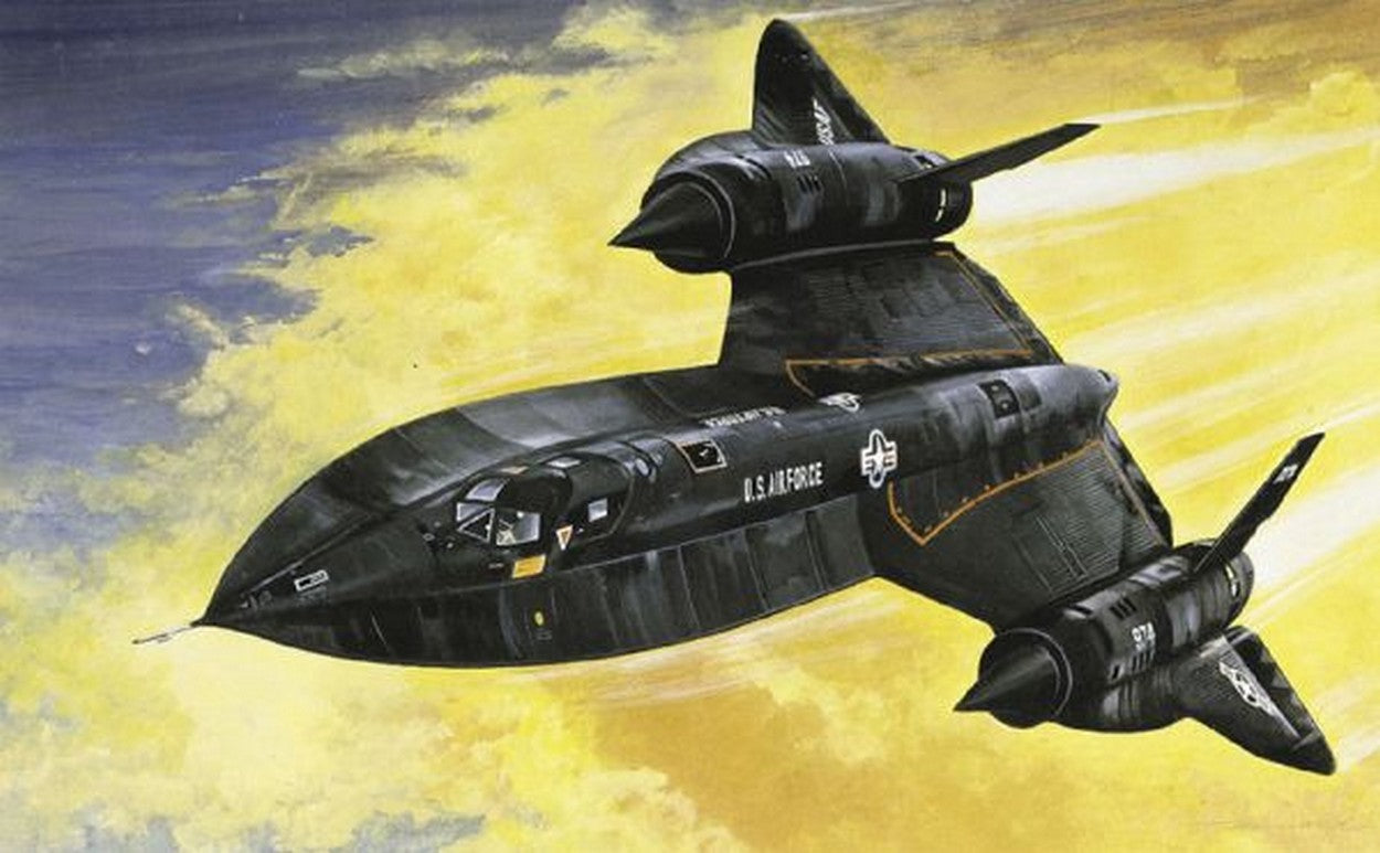 KIT DA MONTARE IN SCALA COMPATIBILE CON SR 71 BLACKBIRD KIT 1:72 ITALERI IT0145