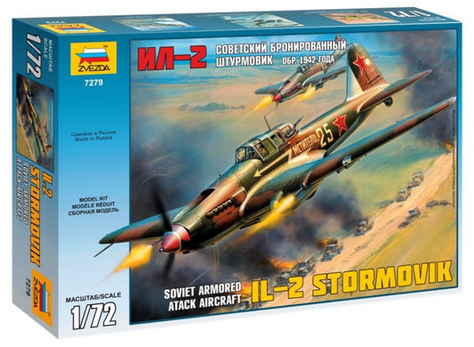 KIT DE MONTAGE À L'ÉCHELLE COMPATIBLE AVEC LE KIT STORMOVIK IL-2 1:72 ZVEZDA Z7279