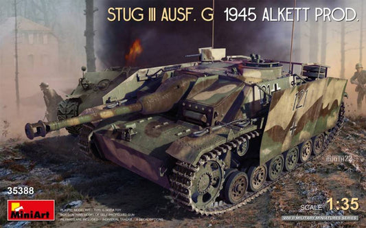 KIT DE MONTAGE À L'ÉCHELLE COMPATIBLE AVEC STUG III AUSF. G 1945 ALKETT PROD. KIT 1:35 MINIART MIN35388