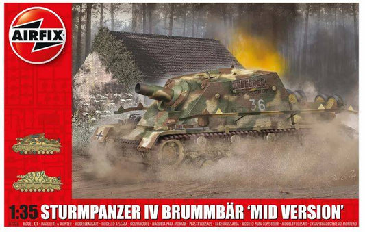KIT DA MONTARE IN SCALA COMPATIBILE CON STURMPANZER IV BRUMMBAR MID VERSION KIT 1:35 AIRFIX A1376