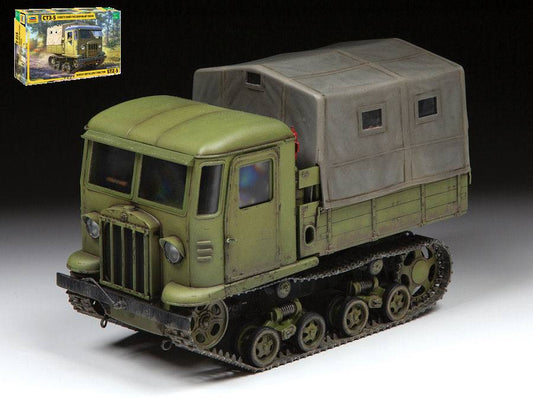 SCALE ASSEMBLY KIT COMPATIBLE WITH STZ-5 SOVIET ARTILLERY TRACTOR KIT 1:35 ZVEZDA Z3663