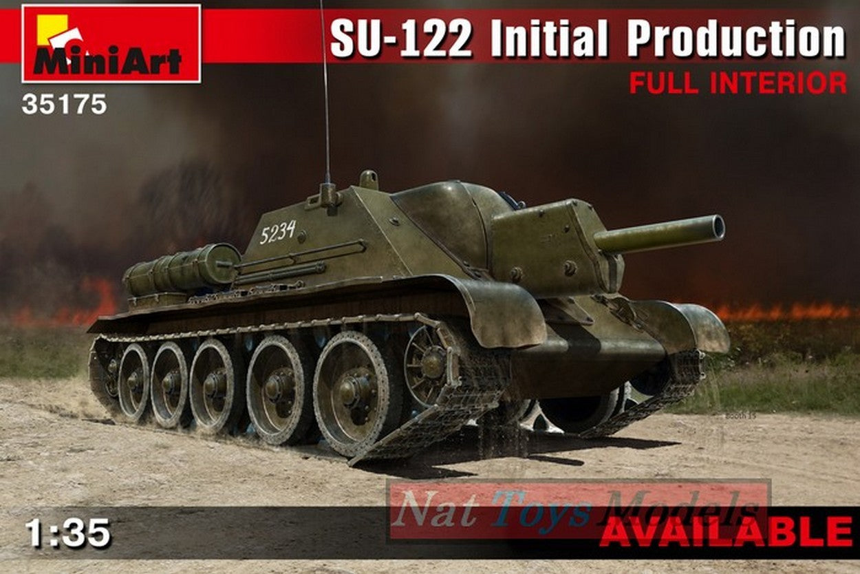 KIT DA MONTARE IN SCALA COMPATIBILE CON SU-122 INITIAL PROD.W/FULL INTERIOR KIT 1:35 MINIART MIN35175