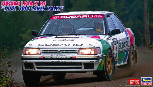 SCALE ASSEMBLY KIT COMPATIBLE WITH SUBARU LEGACY RS 1992 1000 LAKES RALLY KIT 1:24 HASEGAWA HA20577