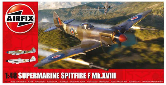 SCALE ASSEMBLY KIT COMPATIBLE WITH SUPERMARINE SPITFIRE F MK XVIII KIT 1:48 AIRFIX A05140