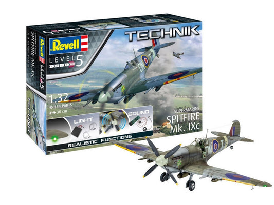 KIT D'ASSEMBLAGE À L'ÉCHELLE COMPATIBLE AVEC SUPERMARINE SPITFIRE MK.IXC KIT 1:32 REVELL RV00457