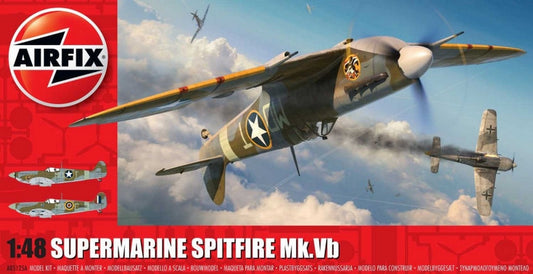 KIT DE MONTAGE À L'ÉCHELLE COMPATIBLE AVEC LE KIT SUPERMARINE SPITFIRE MKVB 1:48 AIRFIX A05125A