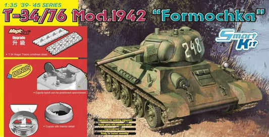 SCALE ASSEMBLY KIT COMPATIBLE WITH T-34/76 MOD.1942 FOMOCHKA KIT 1:35 DRAGON D6401