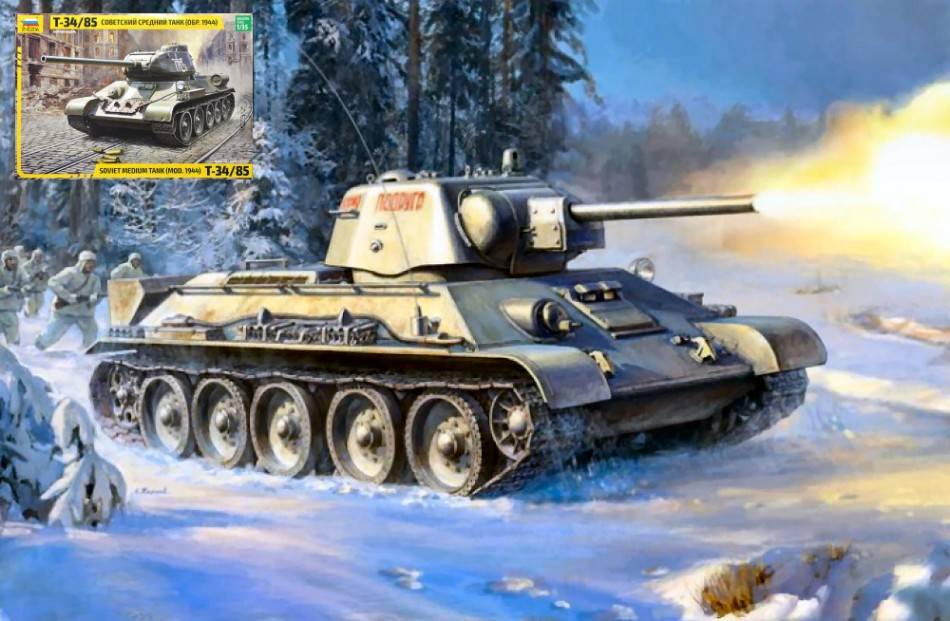 KIT DE MONTAGE À L'ÉCHELLE COMPATIBLE AVEC T-34/76 MOD.1943 KIT URALMASH 1:35 ZVEZDA Z3689
