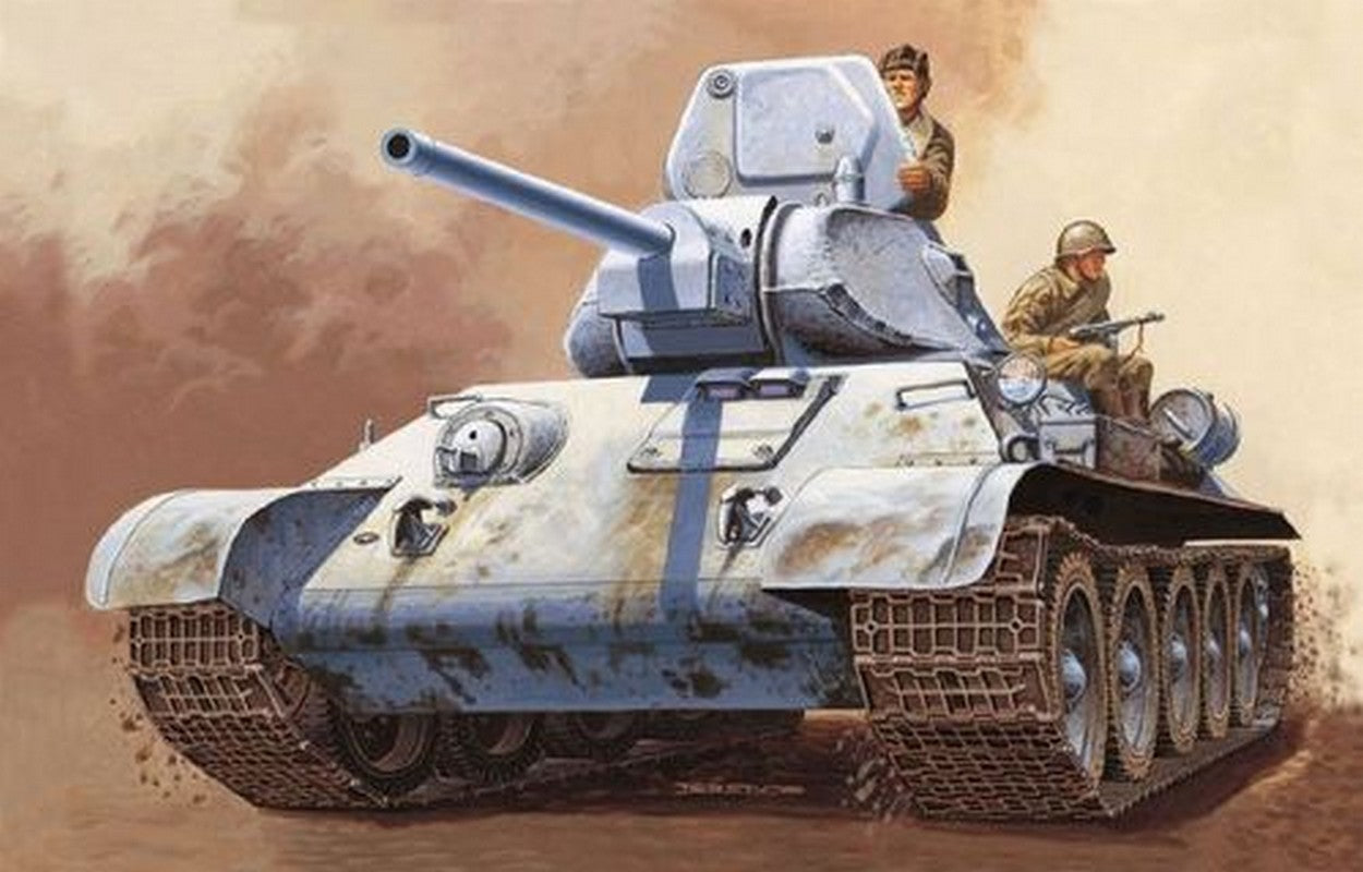 KIT DA MONTARE IN SCALA COMPATIBILE CON T 34/79 RUSSIAN TANK 1:72 ITALERI IT7008