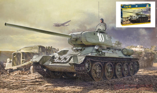 KIT DA MONTARE IN SCALA COMPATIBILE CON T 34-85 KIT 1:35 ITALERI IT6545