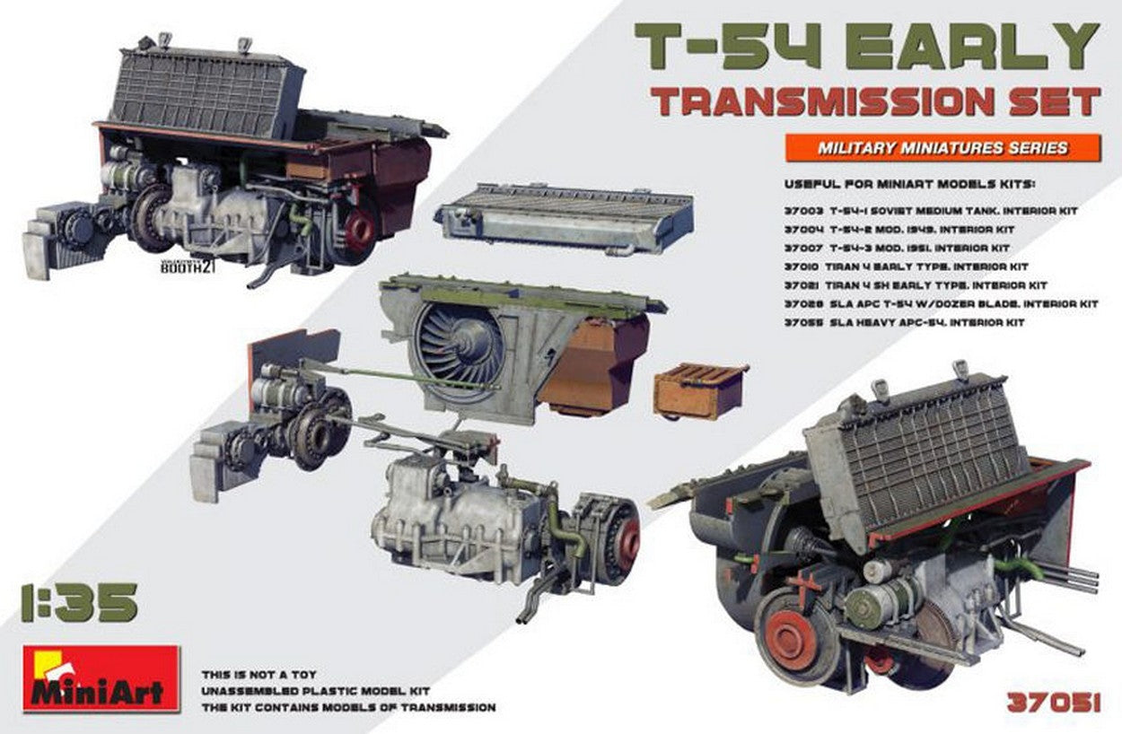 KIT DA MONTARE IN SCALA COMPATIBILE CON T-54 EARLY TRANSMISSION SET KIT 1:35 MINIART MIN37051