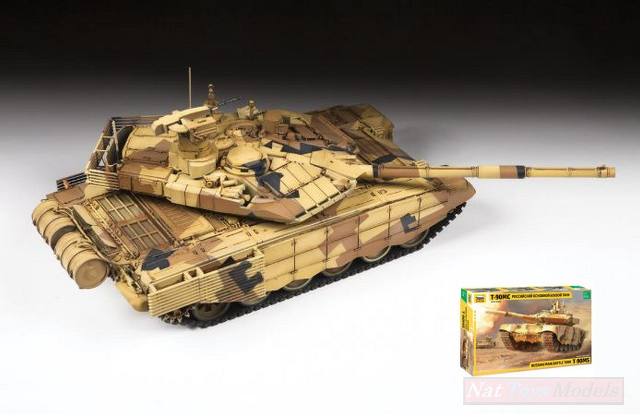KIT D'ASSEMBLAGE À L'ÉCHELLE COMPATIBLE AVEC LE KIT MBT RUSSE T-90 MS 1:35 ZVEZDA Z3675
