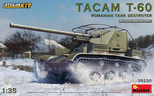 KIT DA MONTARE IN SCALA COMPATIBILE CON TACAM T-60 ROMANIAN TANK DESTROYER INTERIOR KIT 1:35 MINIART MIN35230