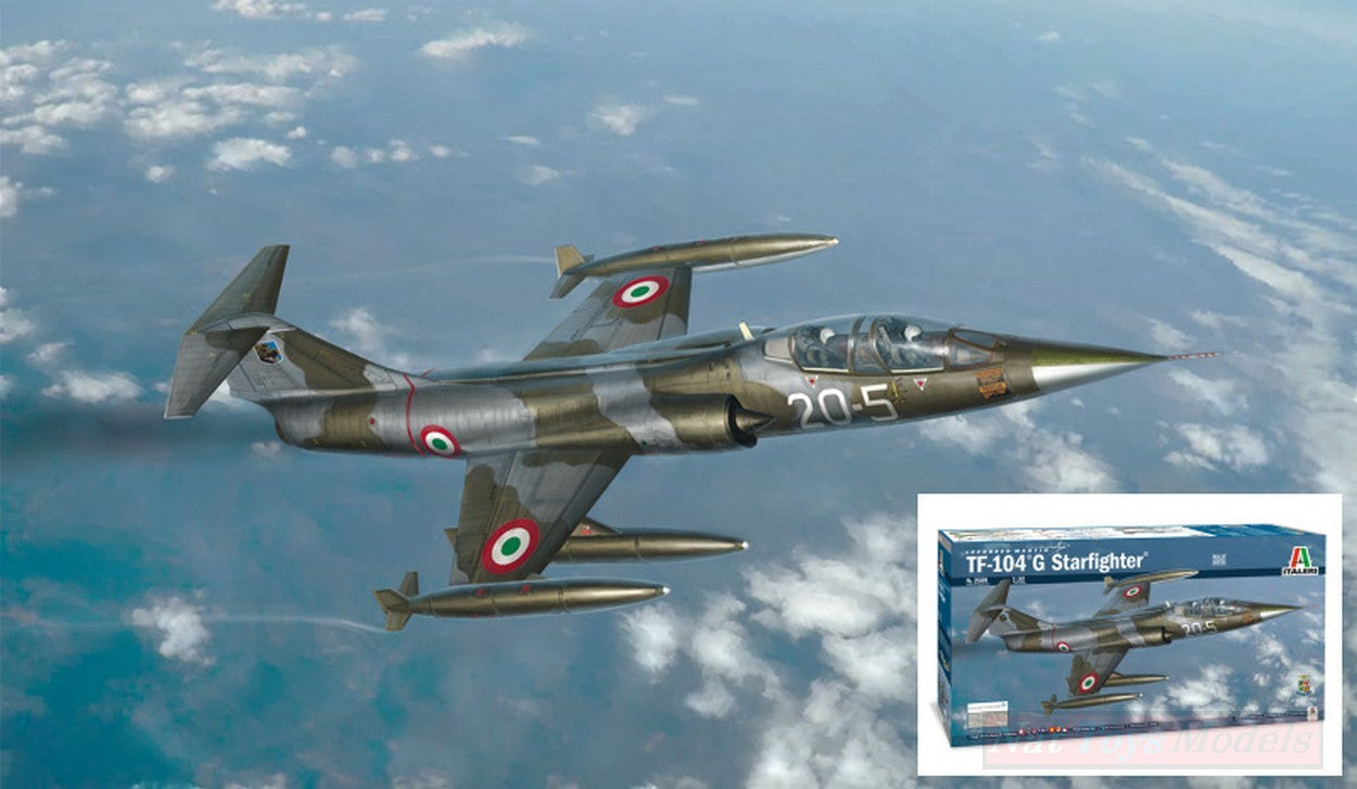 KIT DA MONTARE IN SCALA COMPATIBILE CON TF-104G STARFIGHTER KIT 1:32 ITALERI IT2509