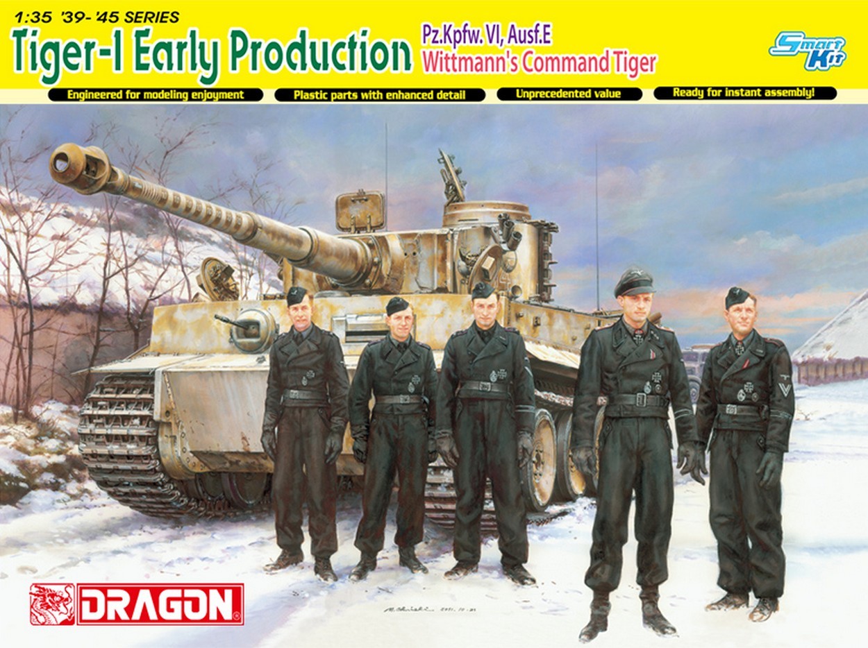 KIT D'ASSEMBLAGE À L'ÉCHELLE COMPATIBLE AVEC TIGER I PREMIÈRE PRODUCTION Pz.Kpfw.VI,Ausf.E KIT 1:35 DRAGON D6730