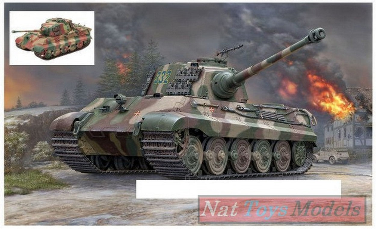 KIT DE MONTAGE À L'ÉCHELLE COMPATIBLE AVEC TIGER II AUSF.B KIT TOURELLE HENSCHEL 1:35 REVELL RV03249